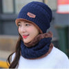 Wool Cap With Neck Warmer | Beanie And Scarf Set With Fleece Mask | Winter Thermal Wool Cap For Men And Women