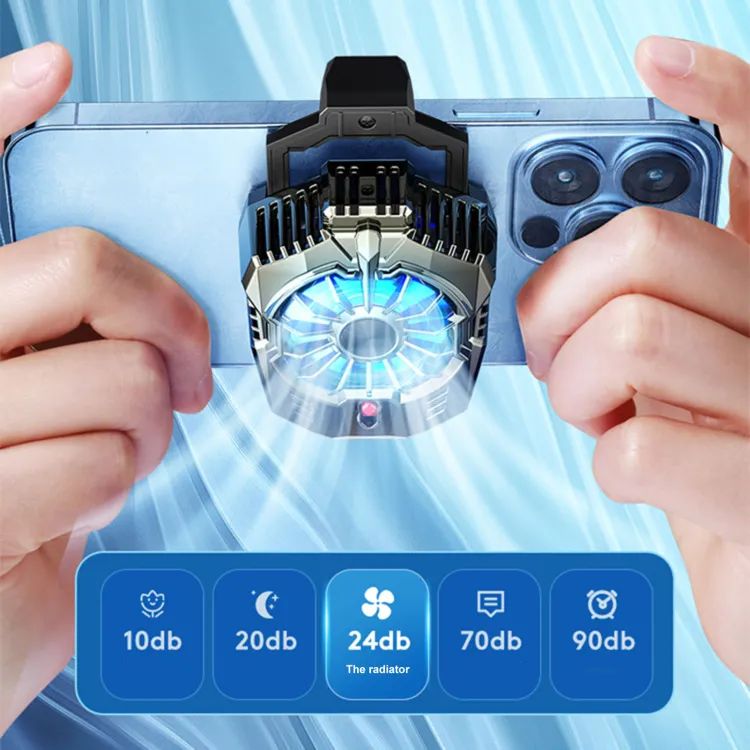DL05 Mobile Phone Radiator Digital Display Portable Back Clip Phone Cooling Fan Cooler for Smartphone