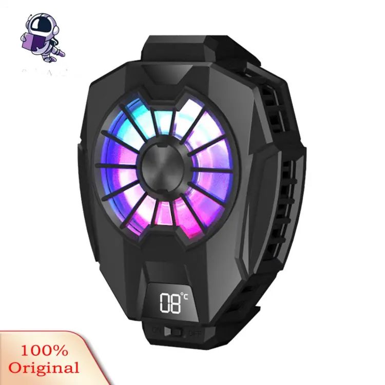 DL05 Mobile Phone Radiator Digital Display Portable Back Clip Phone Cooling Fan Cooler for Smartphone
