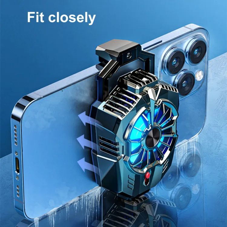 DL05 Mobile Phone Radiator Digital Display Portable Back Clip Phone Cooling Fan Cooler for Smartphone